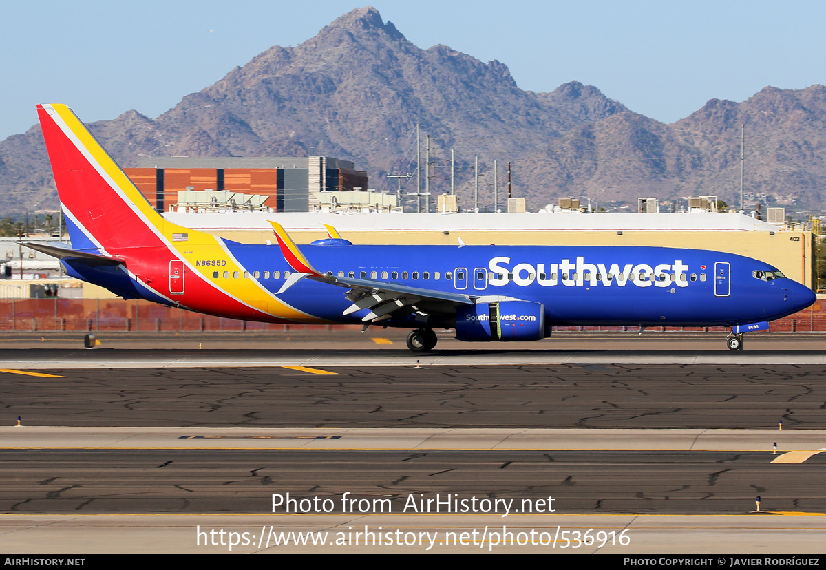 Aircraft Photo of N8695D | Boeing 737-8H4 | Southwest Airlines | AirHistory.net #536916