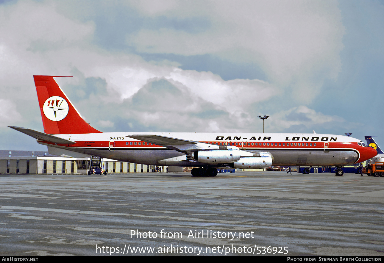 Aircraft Photo of G-AZTG | Boeing 707-321 | Dan-Air London | AirHistory.net #536925