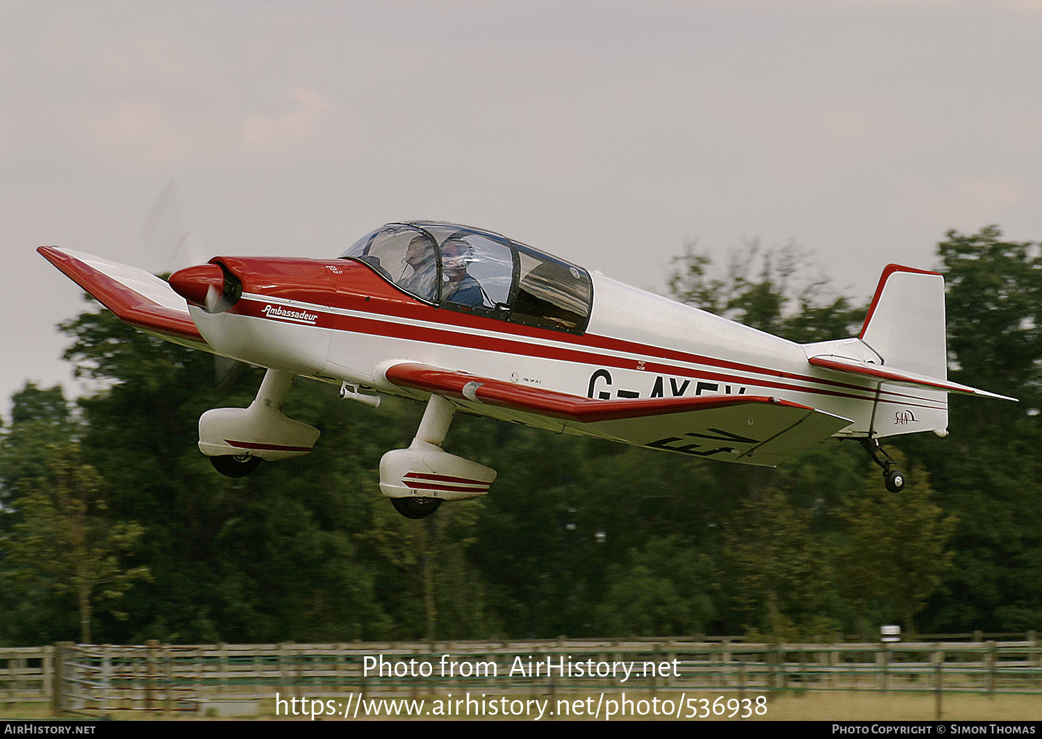 Aircraft Photo of G-AYEV | Jodel DR-1050 Ambassadeur | AirHistory.net #536938