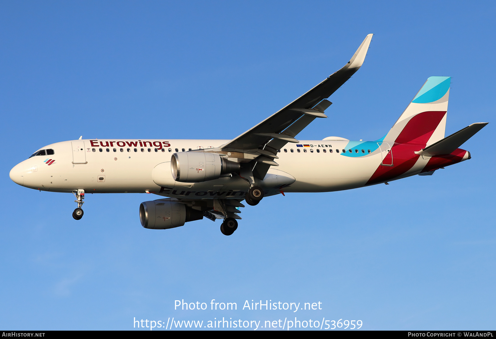 Aircraft Photo of D-AEWN | Airbus A320-214 | Eurowings | AirHistory.net #536959