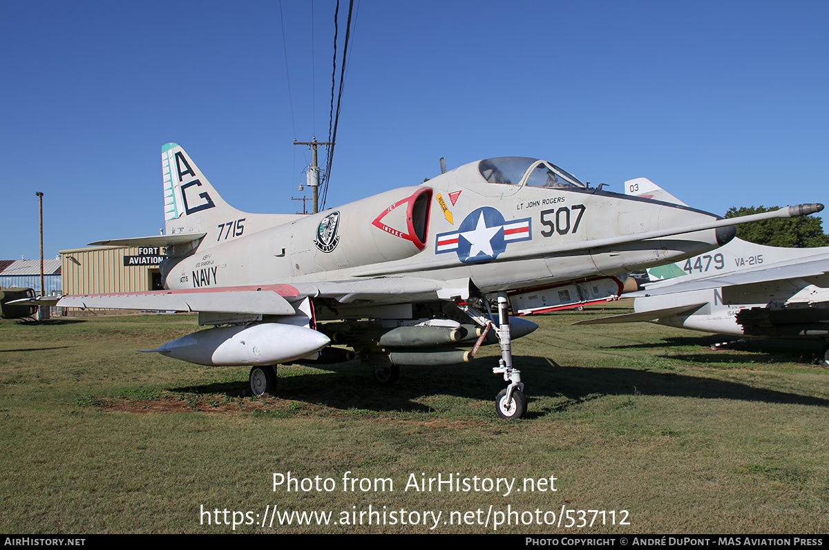 Aircraft Photo of 147715 / 7715 | Douglas A-4L Skyhawk | USA - Navy | AirHistory.net #537112