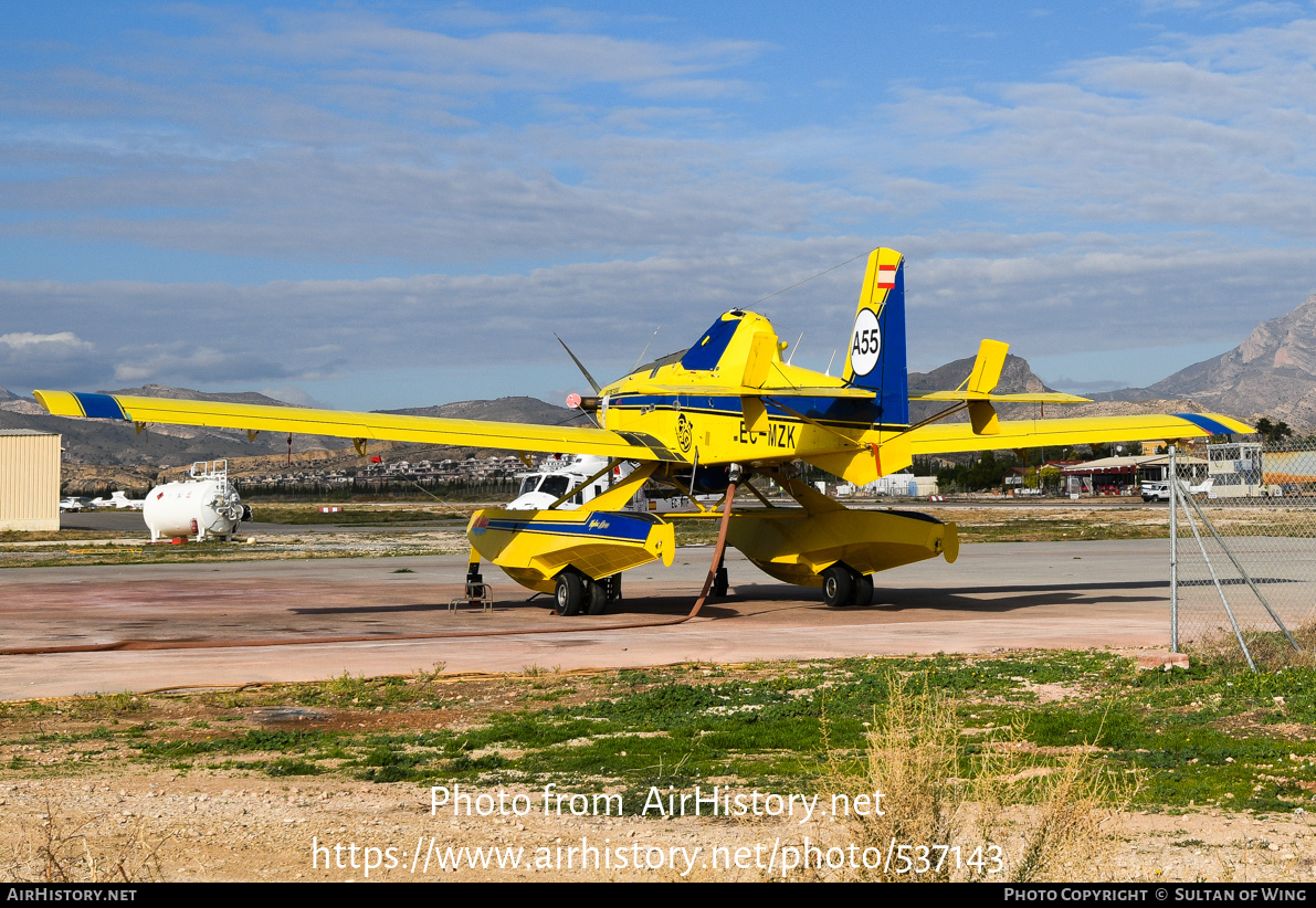 Aircraft Photo of EC-MZK | Air Tractor AT-802F Fire Boss (AT-802A) | Martínez Ridao Aviación | AirHistory.net #537143