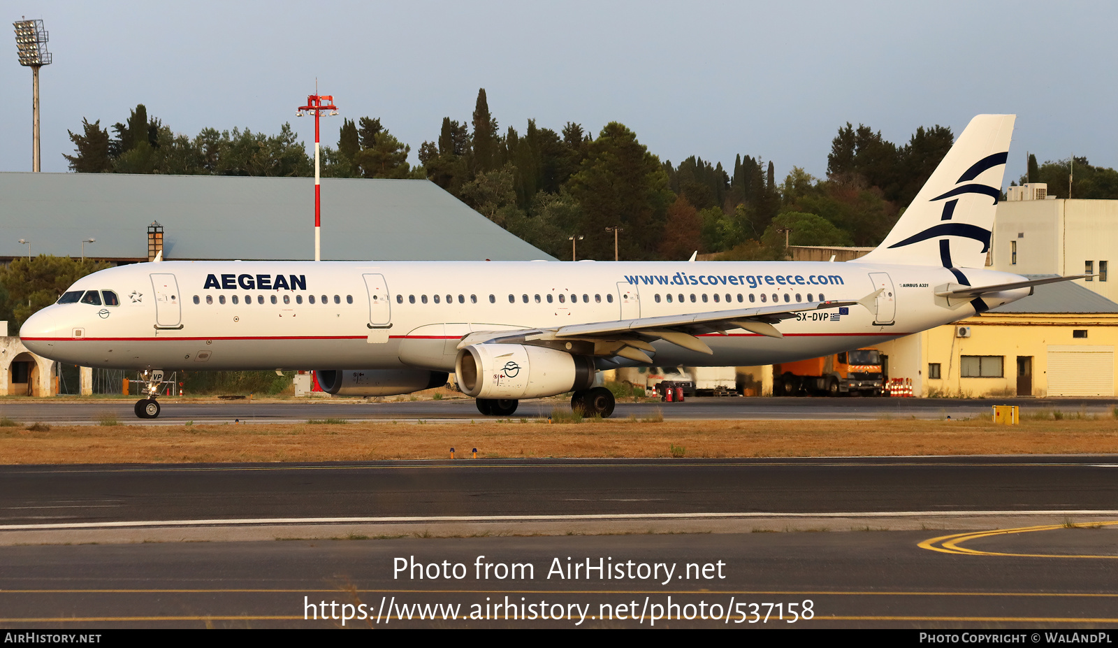 Aircraft Photo of SX-DVP | Airbus A321-232 | Aegean Airlines | AirHistory.net #537158