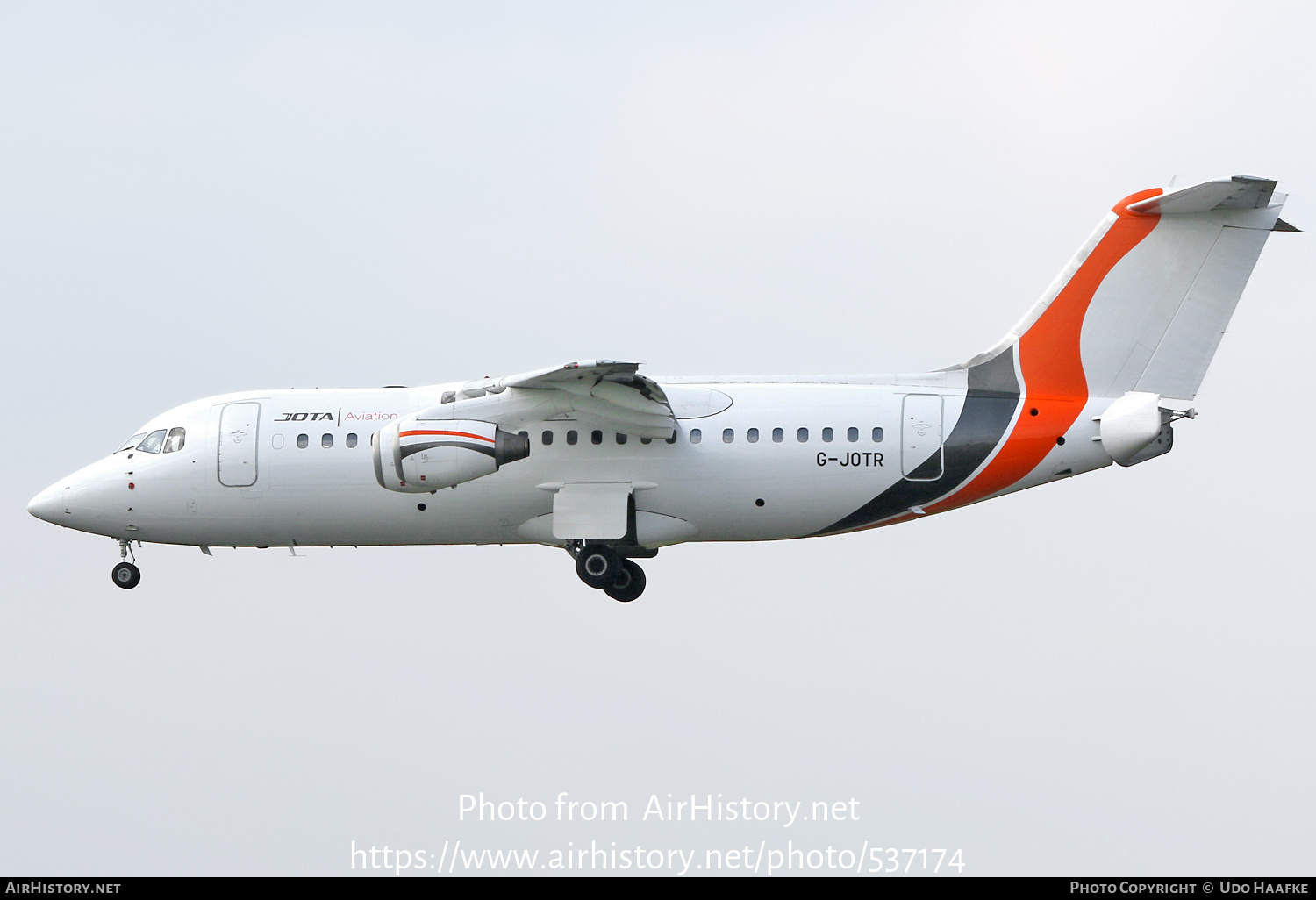 Aircraft Photo of G-JOTR | BAE Systems Avro 146-RJ85 | Jota Aviation | AirHistory.net #537174