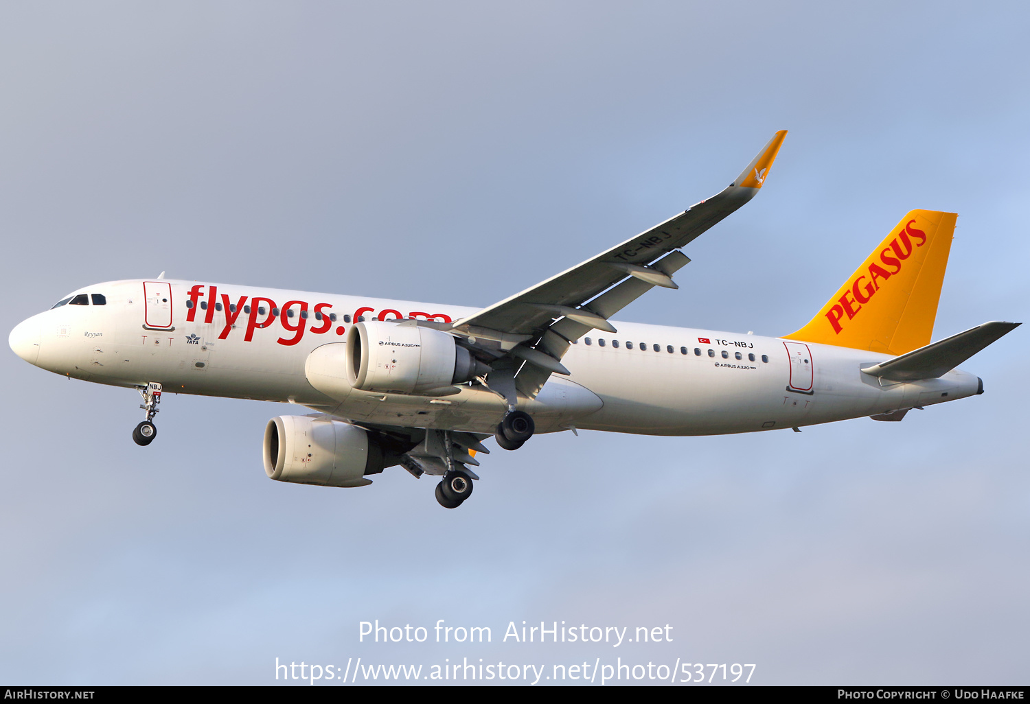 Aircraft Photo of TC-NBJ | Airbus A320-251N | Pegasus Airlines | AirHistory.net #537197