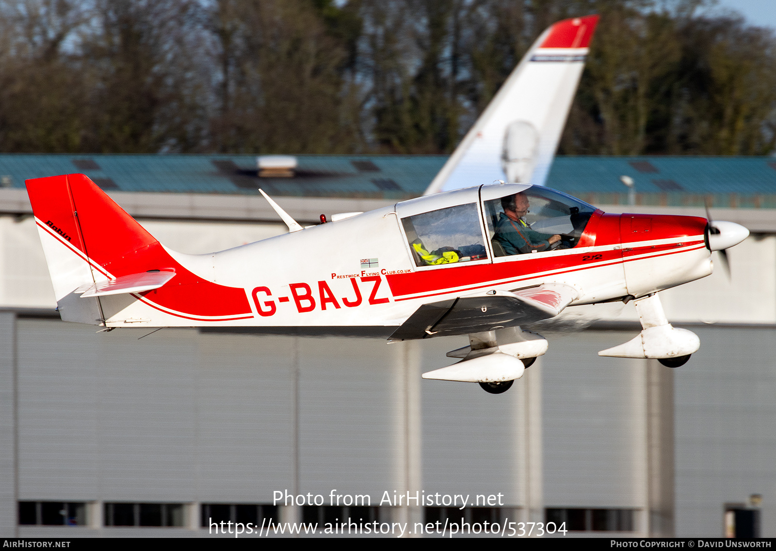 Aircraft Photo of G-BAJZ | Robin DR-400-120 Dauphin 2+2 | Prestwick Flying Club | AirHistory.net #537304