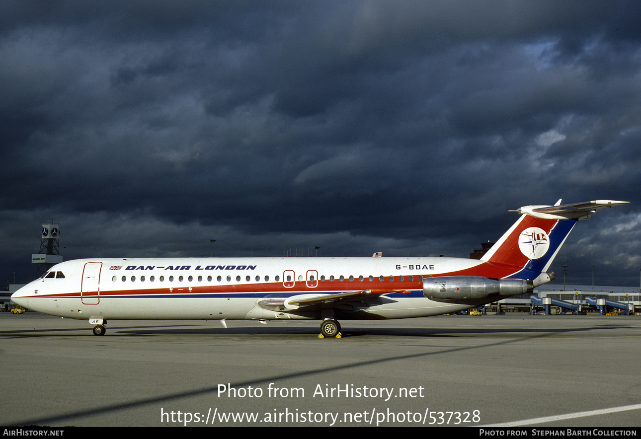 Aircraft Photo of G-BDAE | BAC 111-518FG One-Eleven | Dan-Air London | AirHistory.net #537328