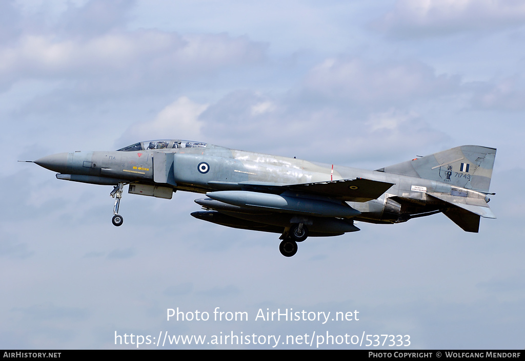 Aircraft Photo of 71743 | McDonnell Douglas F-4E AUP Phantom II | Greece - Air Force | AirHistory.net #537333