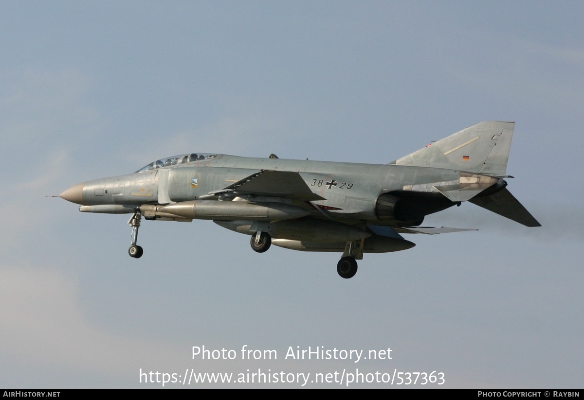 Aircraft Photo of 3829 | McDonnell Douglas F-4F Phantom II | Germany - Air Force | AirHistory.net #537363