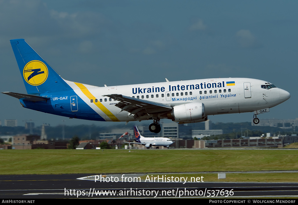 Aircraft Photo of UR-GAZ | Boeing 737-55D | Ukraine International Airlines | AirHistory.net #537636