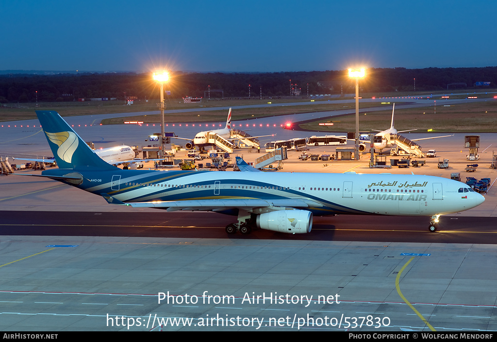 Aircraft Photo of A4O-DB | Airbus A330-343 | Oman Air | AirHistory.net #537830