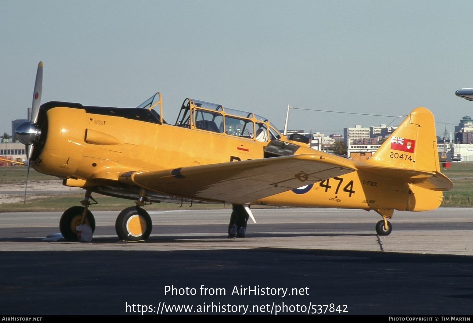 Aircraft Photo of C-FXEX / 20474 | North American Harvard Mk4 | Canada - Air Force | AirHistory.net #537842