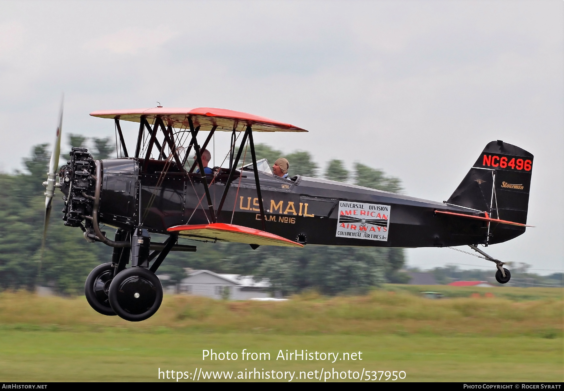 Aircraft Photo Of N6496 Nc9496 Stearman C3b Us Mail Airhistory