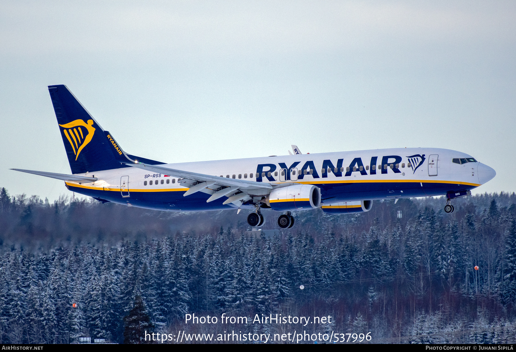 Aircraft Photo of SP-RSS | Boeing 737-8AS | Ryanair | AirHistory.net #537996