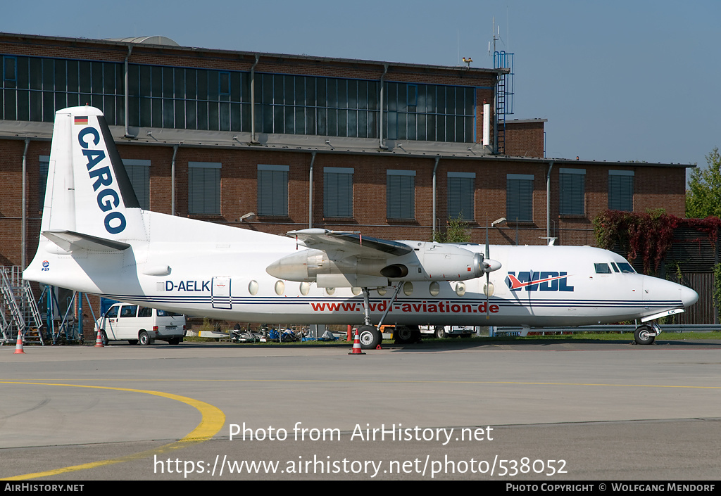 Aircraft Photo of D-AELK | Fokker F27-600RF Friendship | WDL Aviation | AirHistory.net #538052