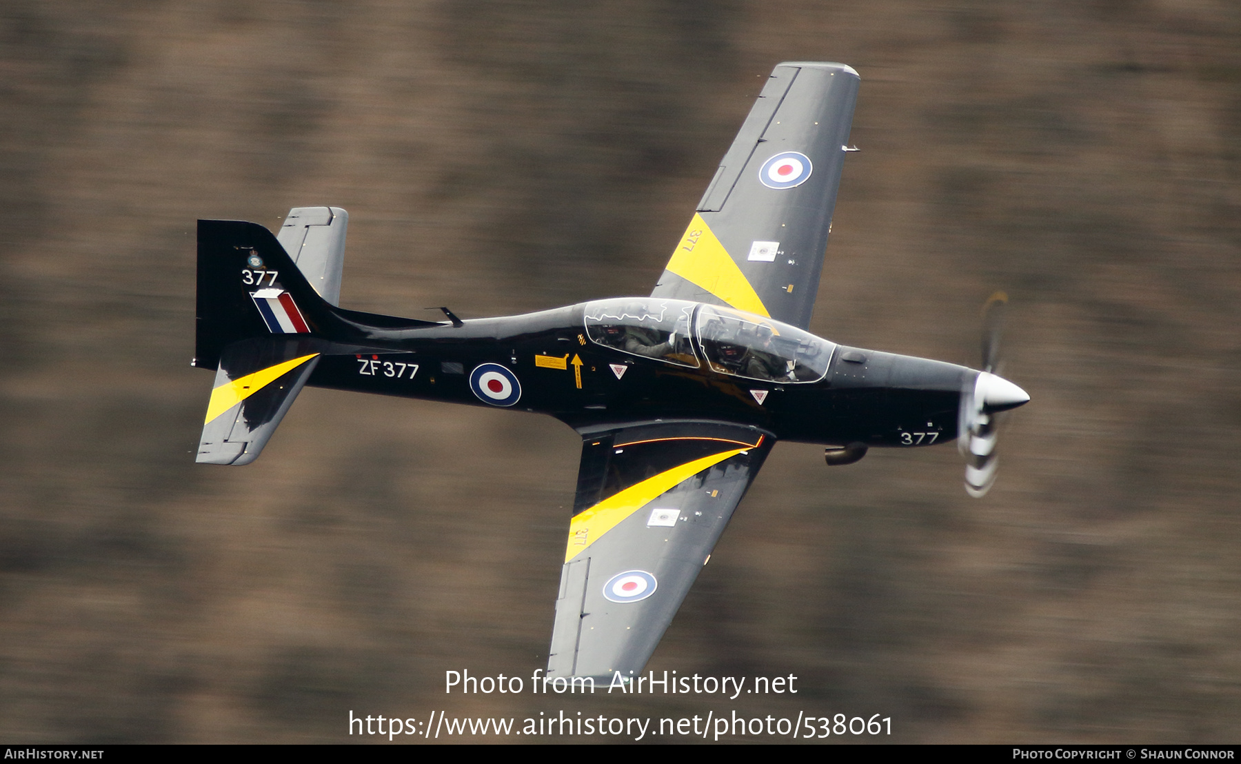 Aircraft Photo of ZF377 | Short S-312 Tucano T1 | UK - Air Force | AirHistory.net #538061