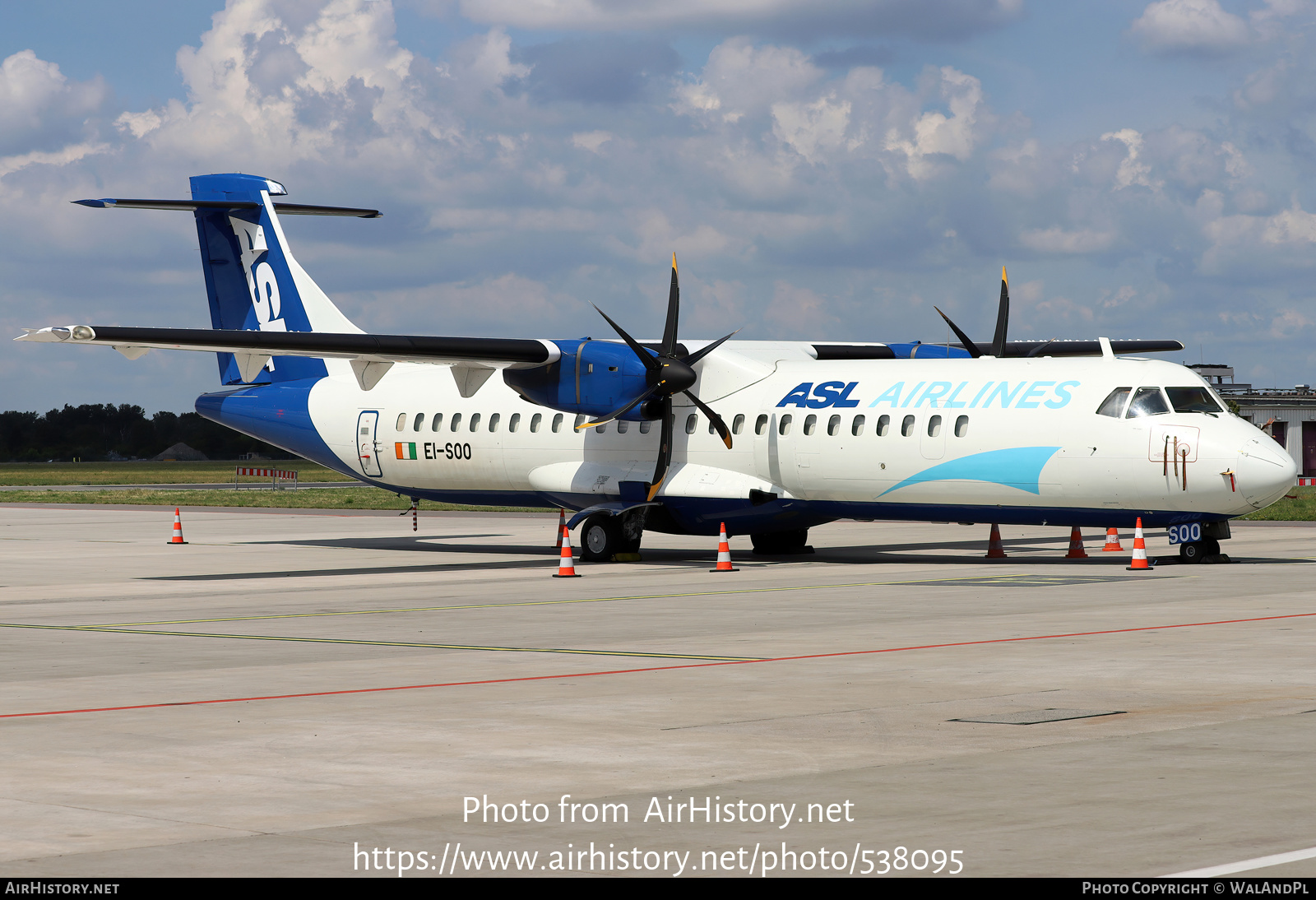 Aircraft Photo of EI-SOO | ATR ATR-72-212/F | ASL Airlines | AirHistory.net #538095