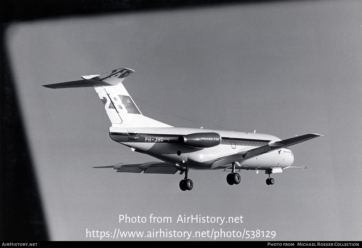 Aircraft Photo of PH-JHG | Fokker F28-1000 Fellowship | Fokker ...