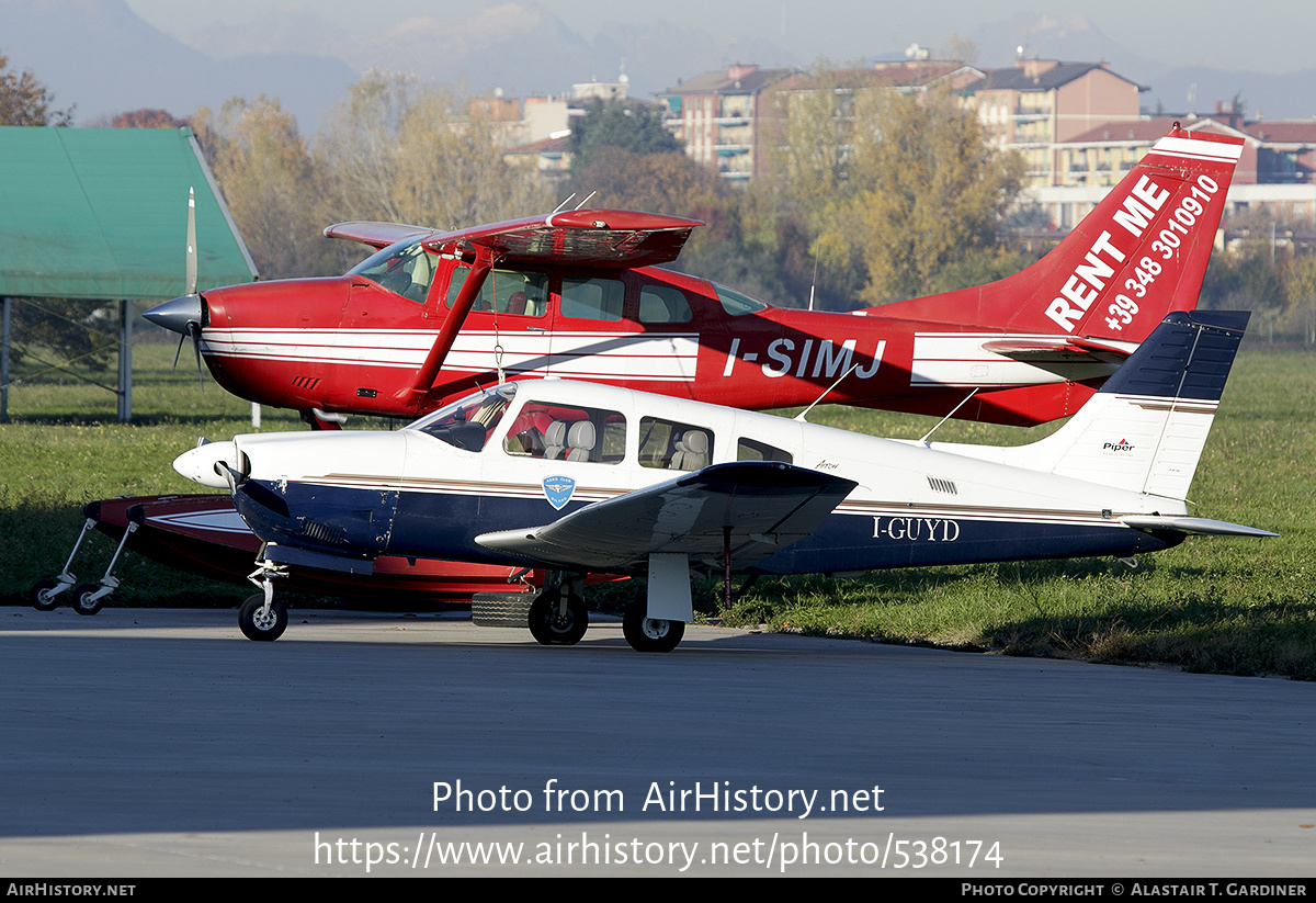 Aircraft Photo of I-GUYD | Piper PA-28R-201 Arrow III | Aero Club Milano | AirHistory.net #538174