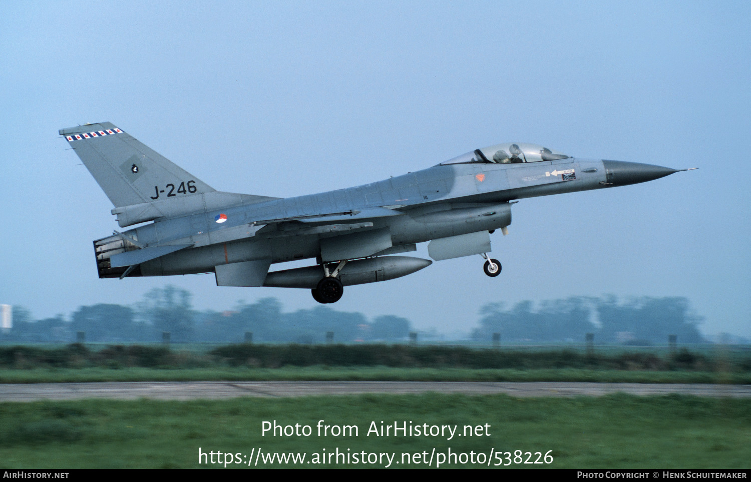 Aircraft Photo of J-246 | General Dynamics F-16A Fighting Falcon | Netherlands - Air Force | AirHistory.net #538226