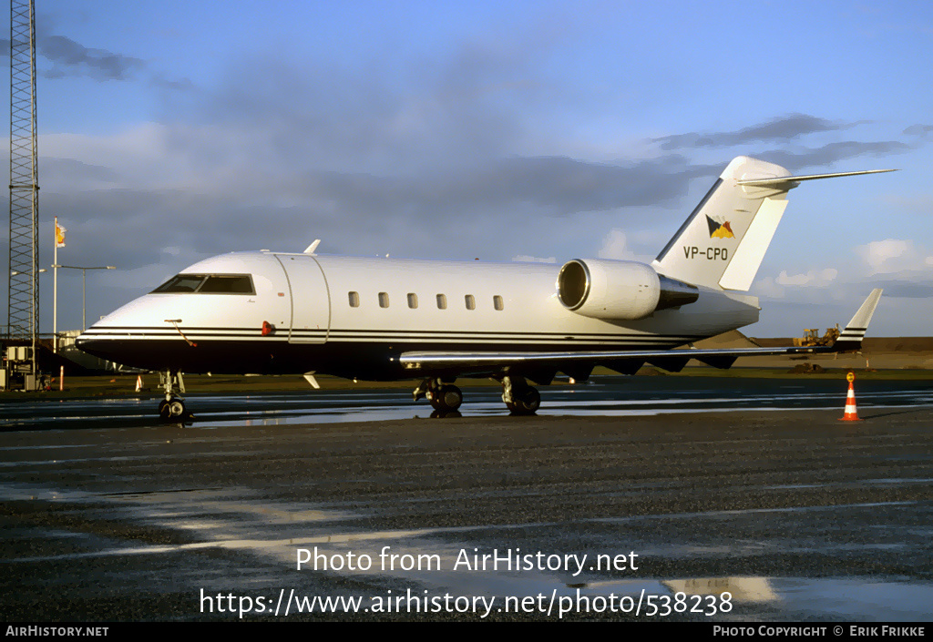 Aircraft Photo of VP-CPO | Canadair Challenger 601 (CL-600-2A12) | AirHistory.net #538238