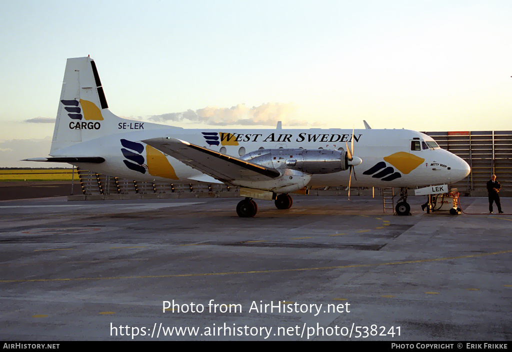 Aircraft Photo of SE-LEK | Hawker Siddeley HS-748 Srs2/244 | West Air Sweden | AirHistory.net #538241