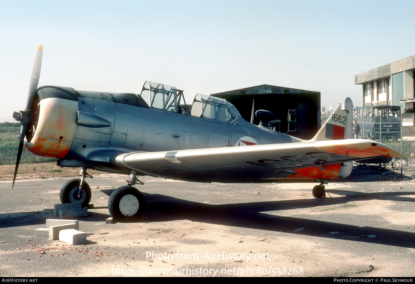 Aircraft Photo of 1662 | North American AT-6D Harvard III | Portugal - Air Force | AirHistory.net #538268