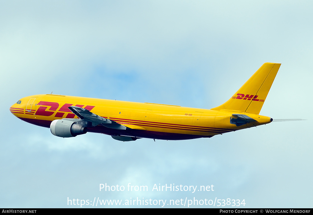 Aircraft Photo of OO-DID | Airbus A300B4-203(F) | DHL International | AirHistory.net #538334