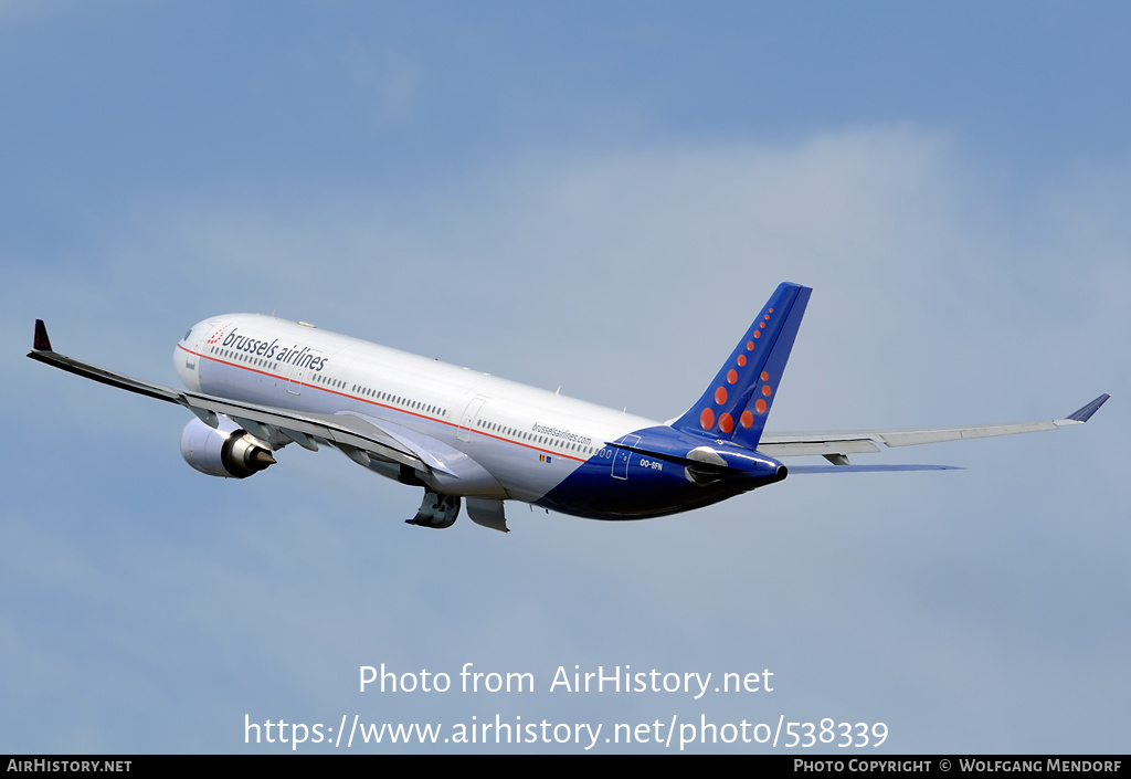 Aircraft Photo of OO-SFN | Airbus A330-301 | Brussels Airlines | AirHistory.net #538339