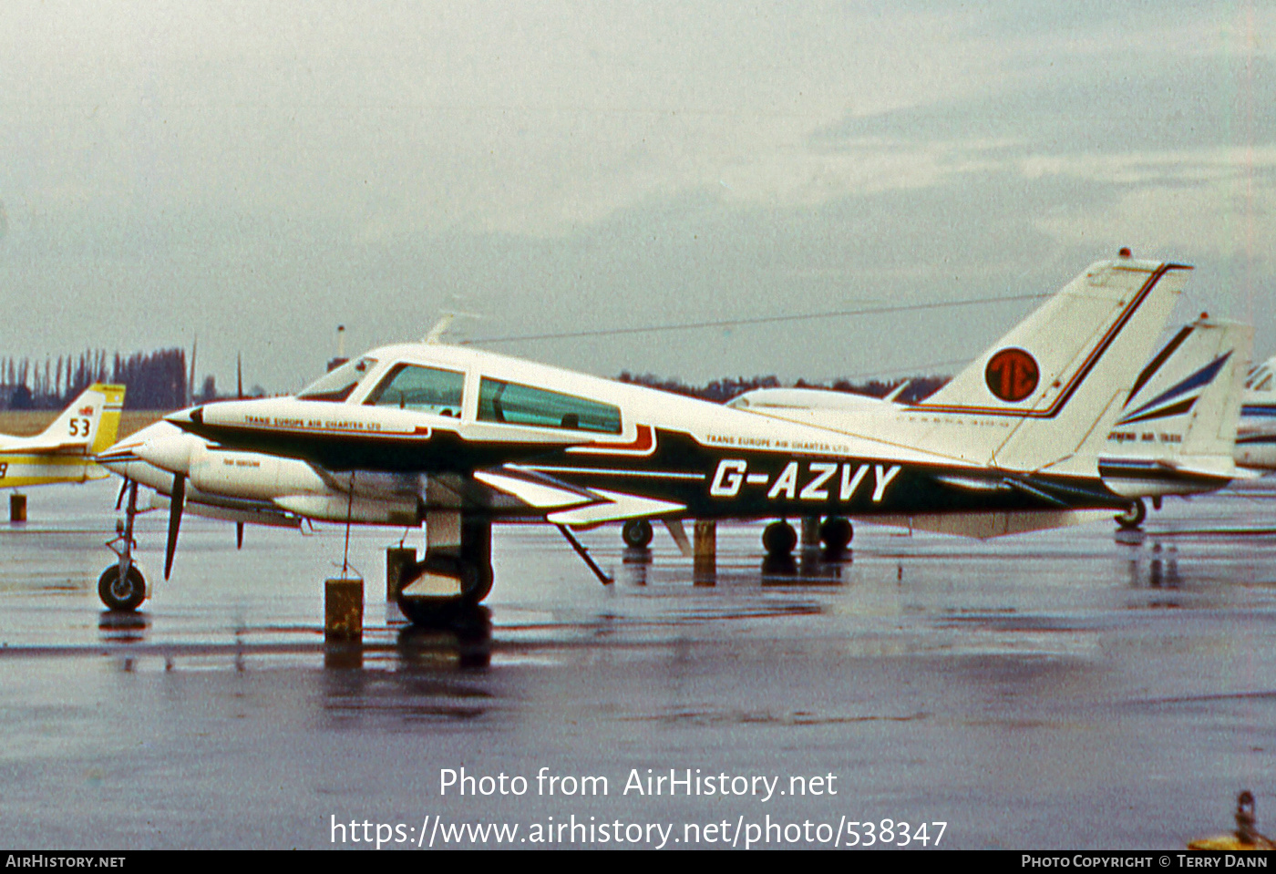 Aircraft Photo of G-AZVY | Cessna 310Q | TE - Trans Europe Air Charter | AirHistory.net #538347