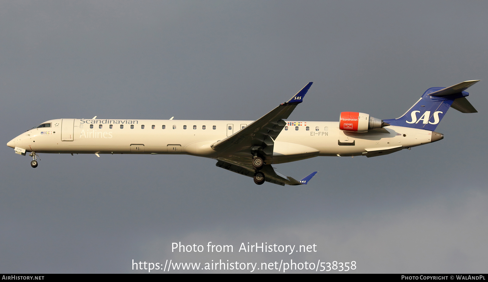 Aircraft Photo of EI-FPN | Bombardier CRJ-900LR (CL-600-2D24) | Scandinavian Airlines - SAS | AirHistory.net #538358