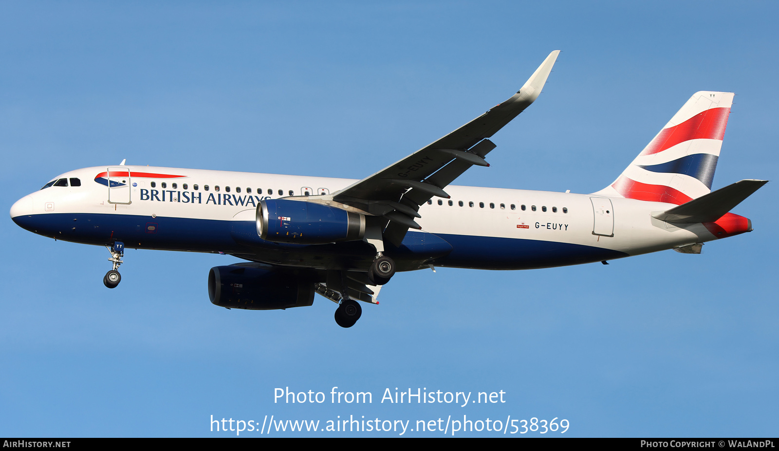 Aircraft Photo of G-EUYY | Airbus A320-232 | British Airways | AirHistory.net #538369