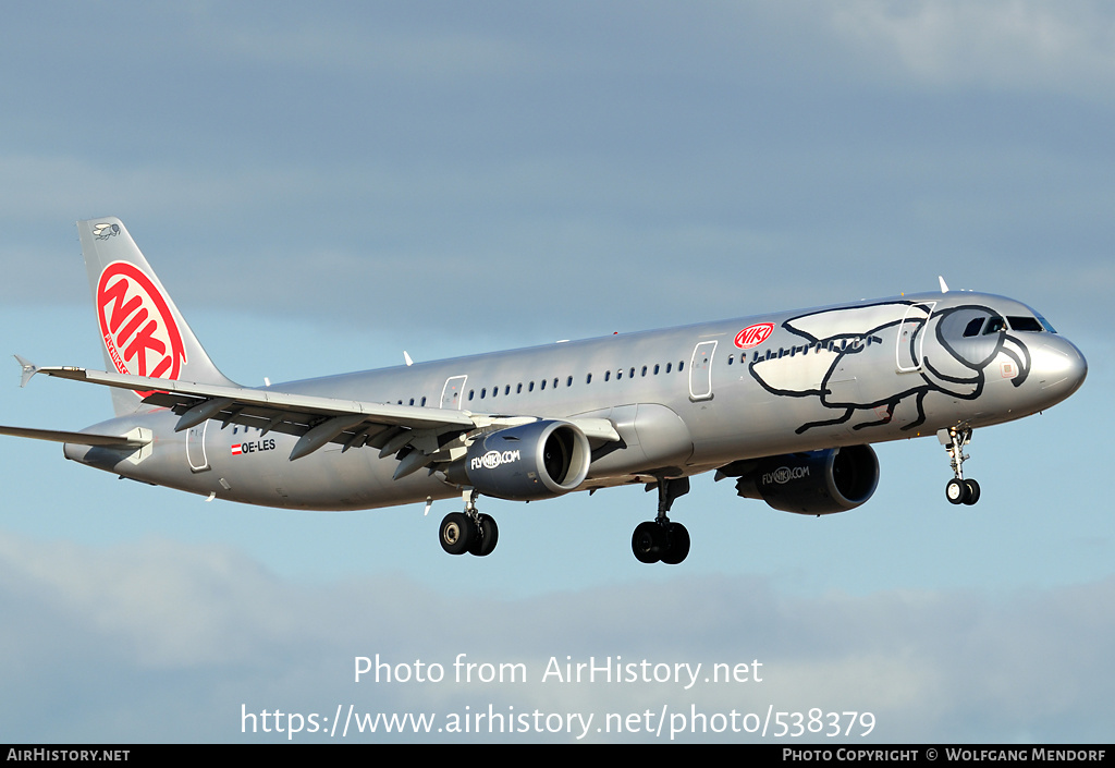 Aircraft Photo of OE-LES | Airbus A321-211 | Niki | AirHistory.net #538379