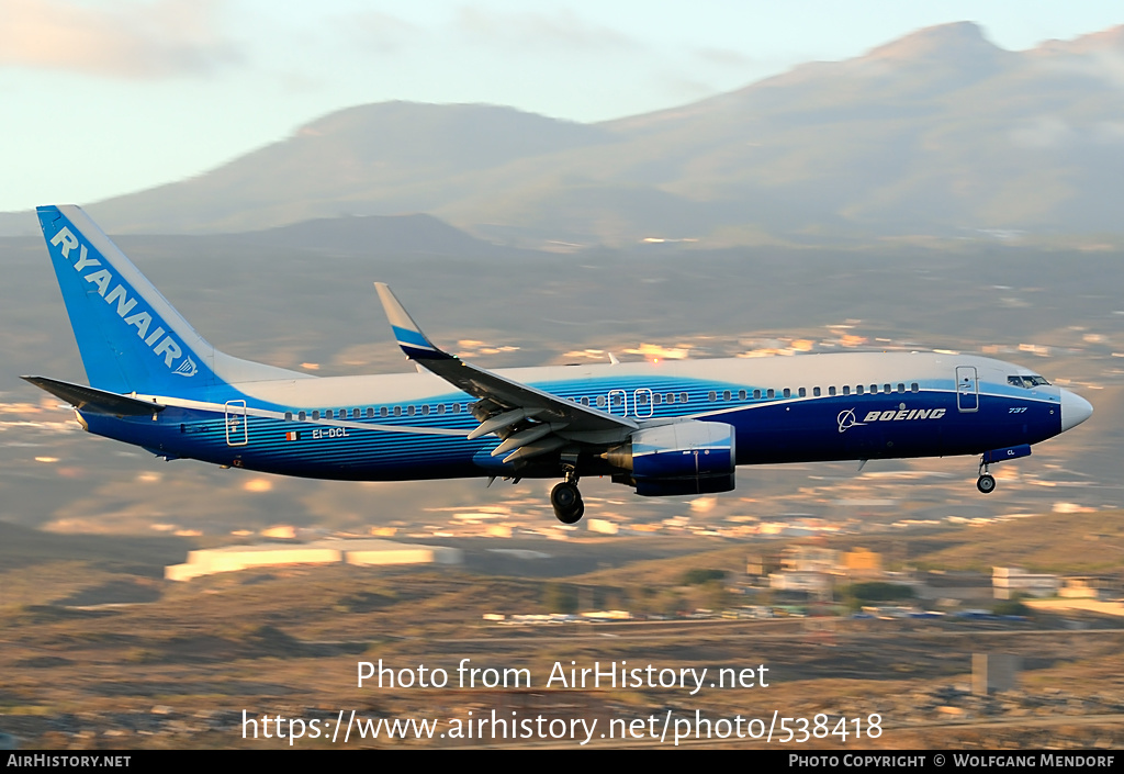 Aircraft Photo of EI-DCL | Boeing 737-8AS | Ryanair | AirHistory.net #538418