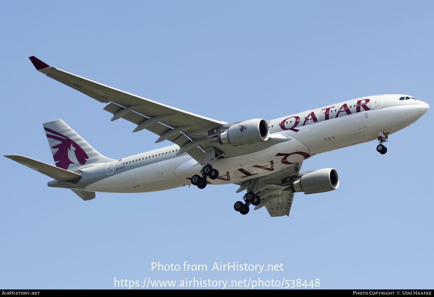 Aircraft Photo of A7-ACJ | Airbus A330-202 | Qatar Airways | AirHistory.net #538448