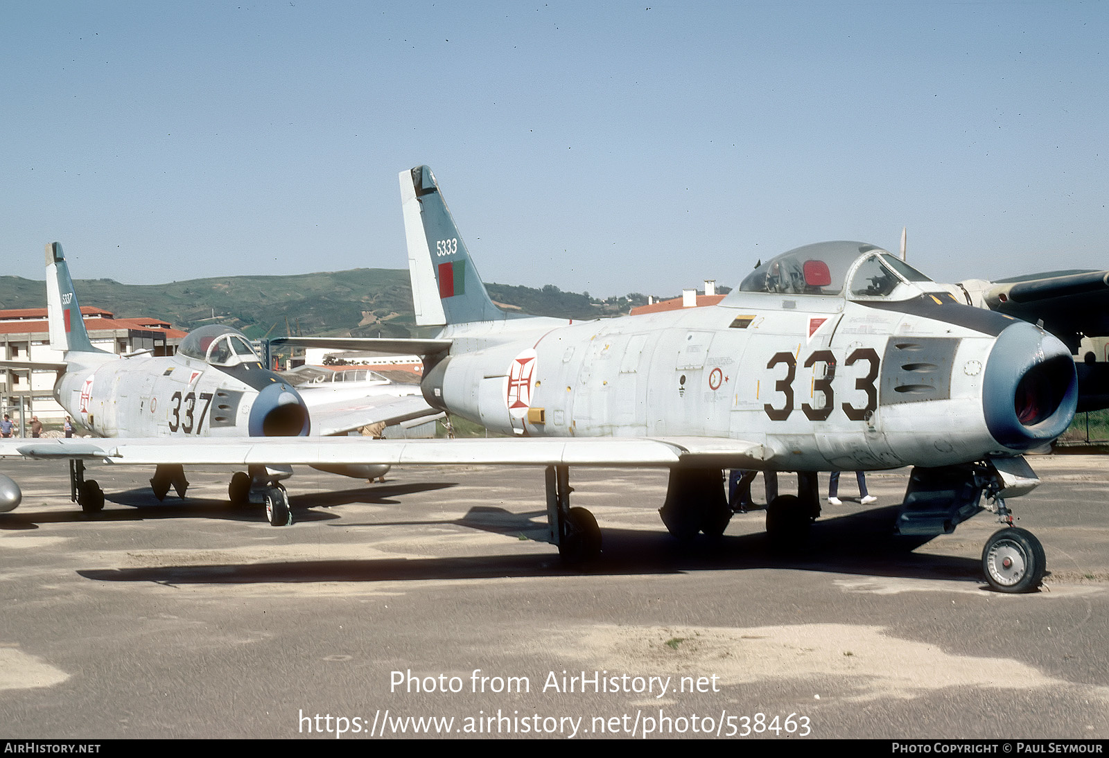 Aircraft Photo of 5333 / 333 | North American F-86F Sabre | Portugal - Air Force | AirHistory.net #538463