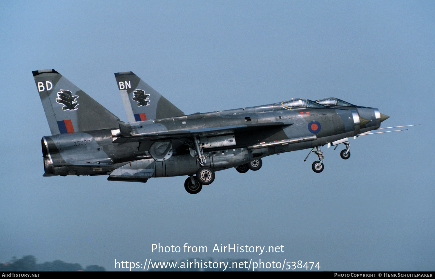 Aircraft Photo of XS898 | English Electric Lightning F6 | UK - Air Force | AirHistory.net #538474