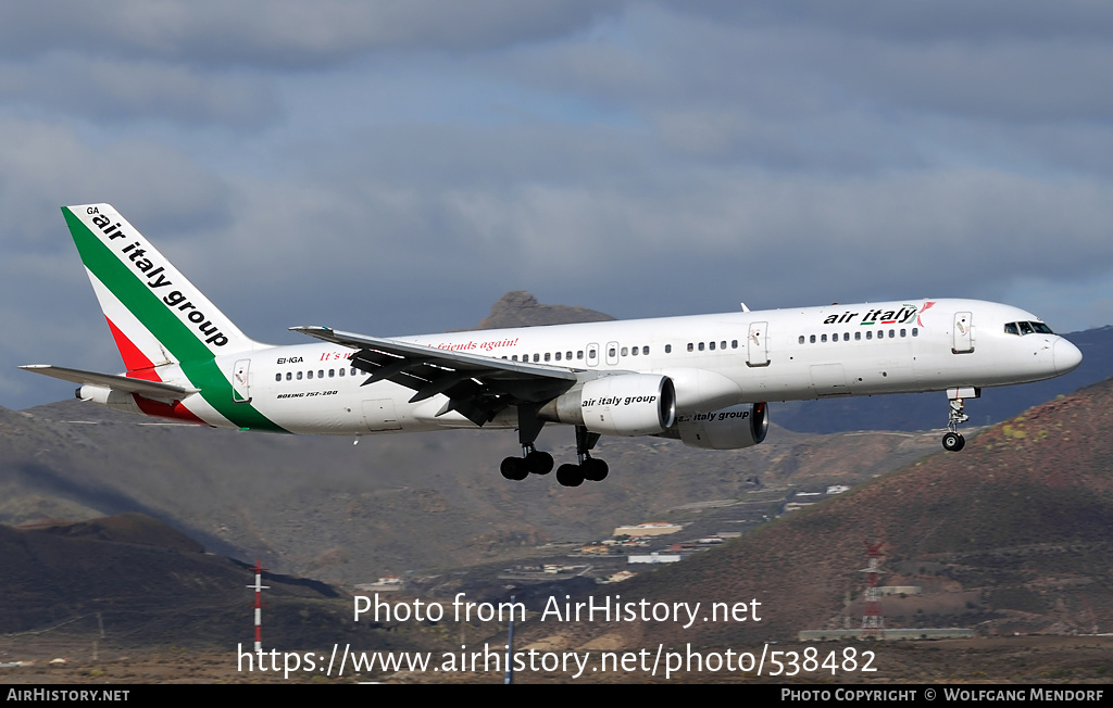 Aircraft Photo of EI-IGA | Boeing 757-230 | Air Italy | AirHistory.net #538482