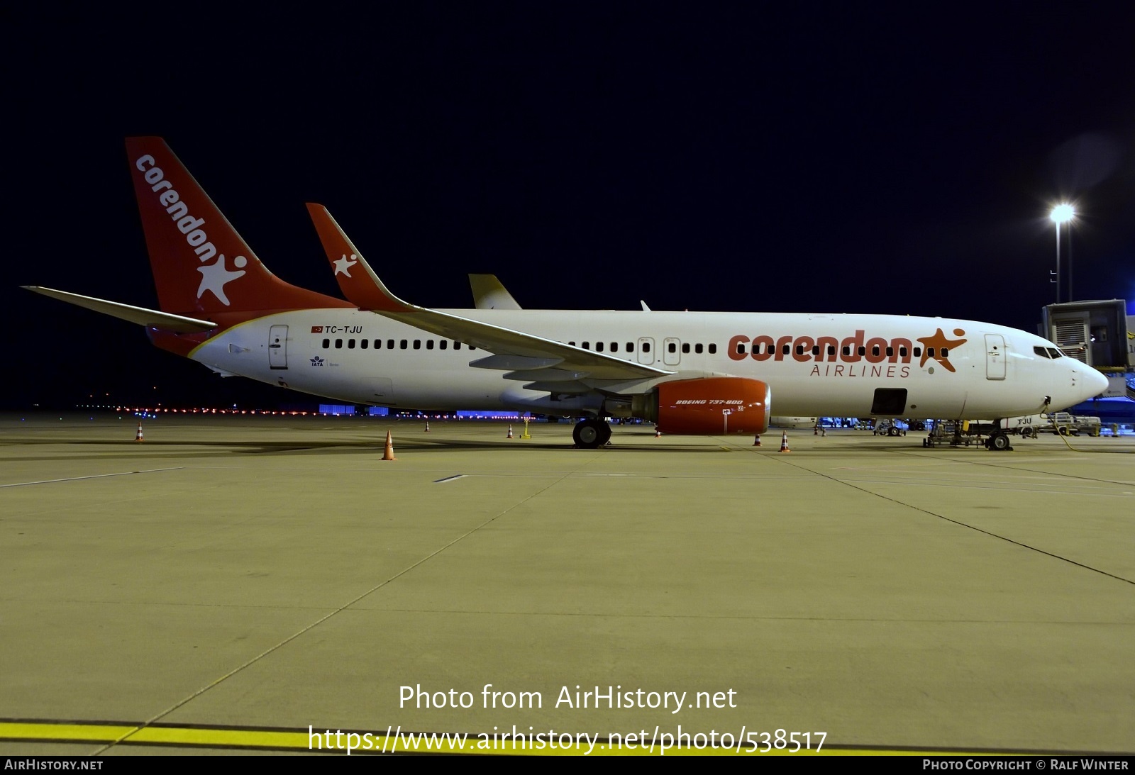 Aircraft Photo of TC-TJU | Boeing 737-8HX | Corendon Airlines | AirHistory.net #538517