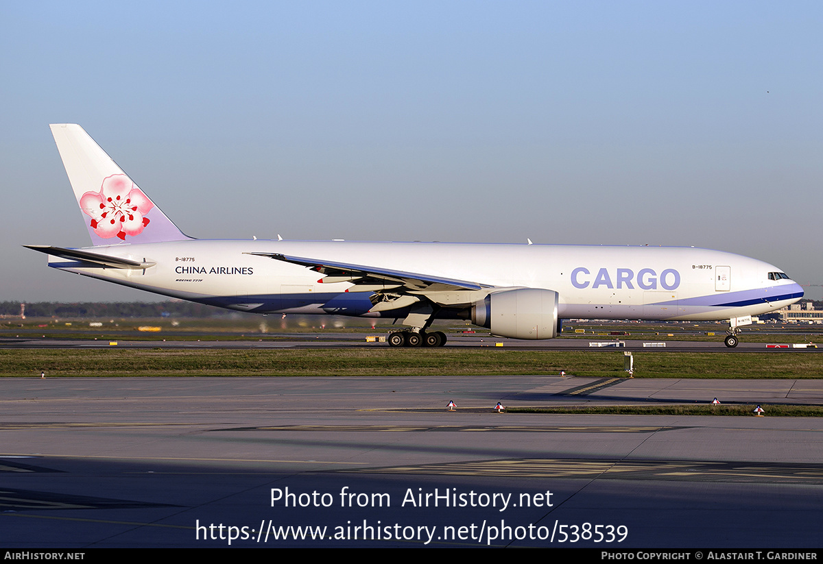 Aircraft Photo of B-18775 | Boeing 777-F | China Airlines Cargo | AirHistory.net #538539