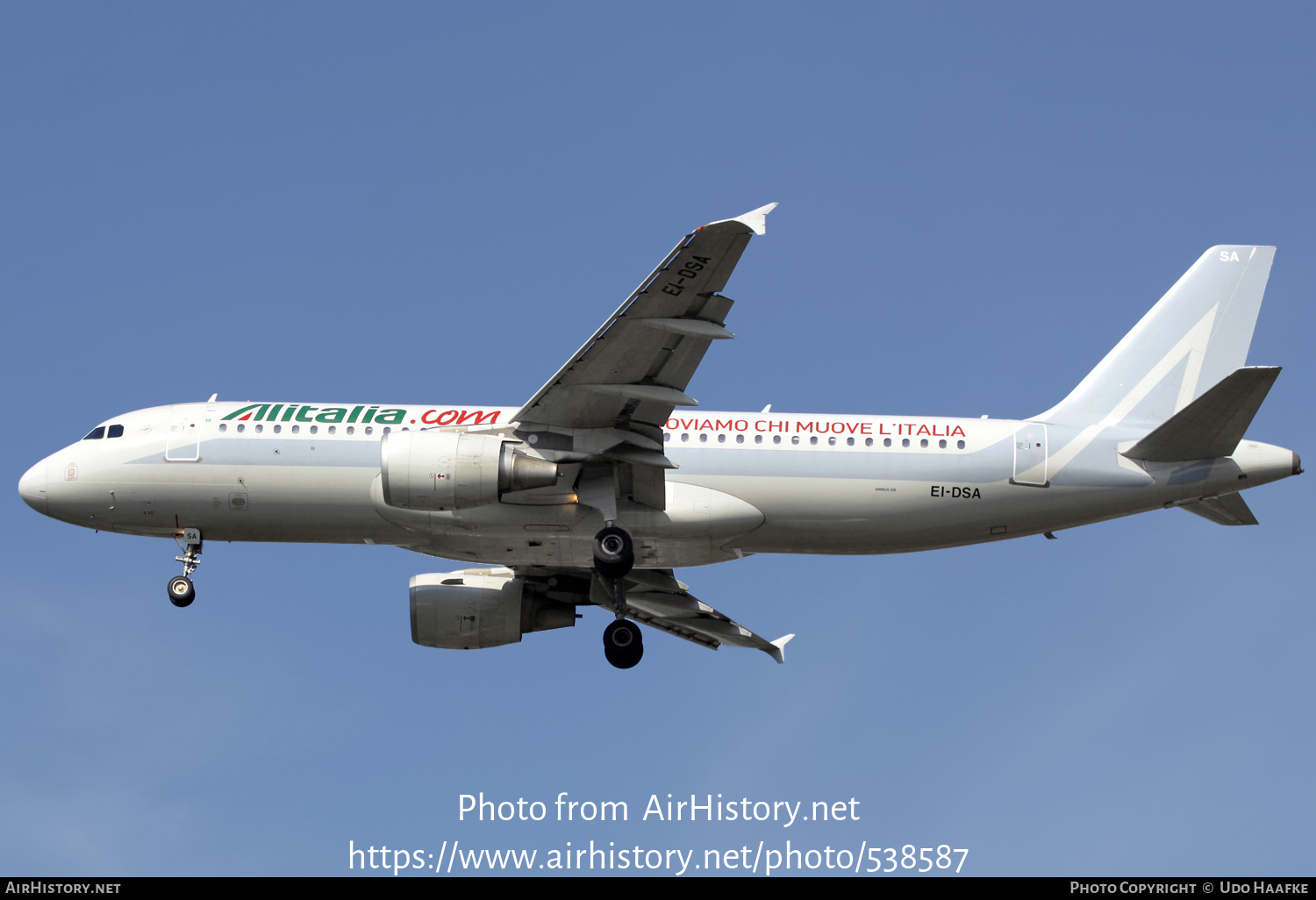 Aircraft Photo of EI-DSA | Airbus A320-216 | Alitalia | AirHistory.net #538587