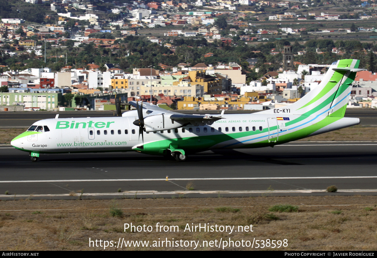 Aircraft Photo of EC-KYI | ATR ATR-72-500 (ATR-72-212A) | Binter Canarias | AirHistory.net #538598