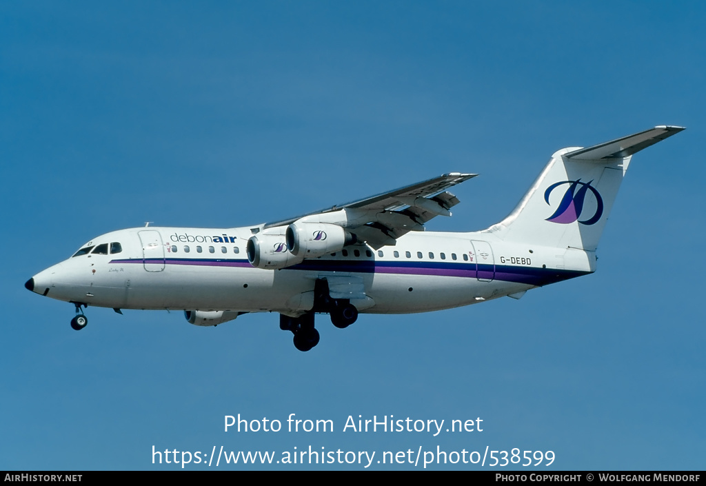 Aircraft Photo of G-DEBD | British Aerospace BAe-146-200 | Debonair Airways | AirHistory.net #538599