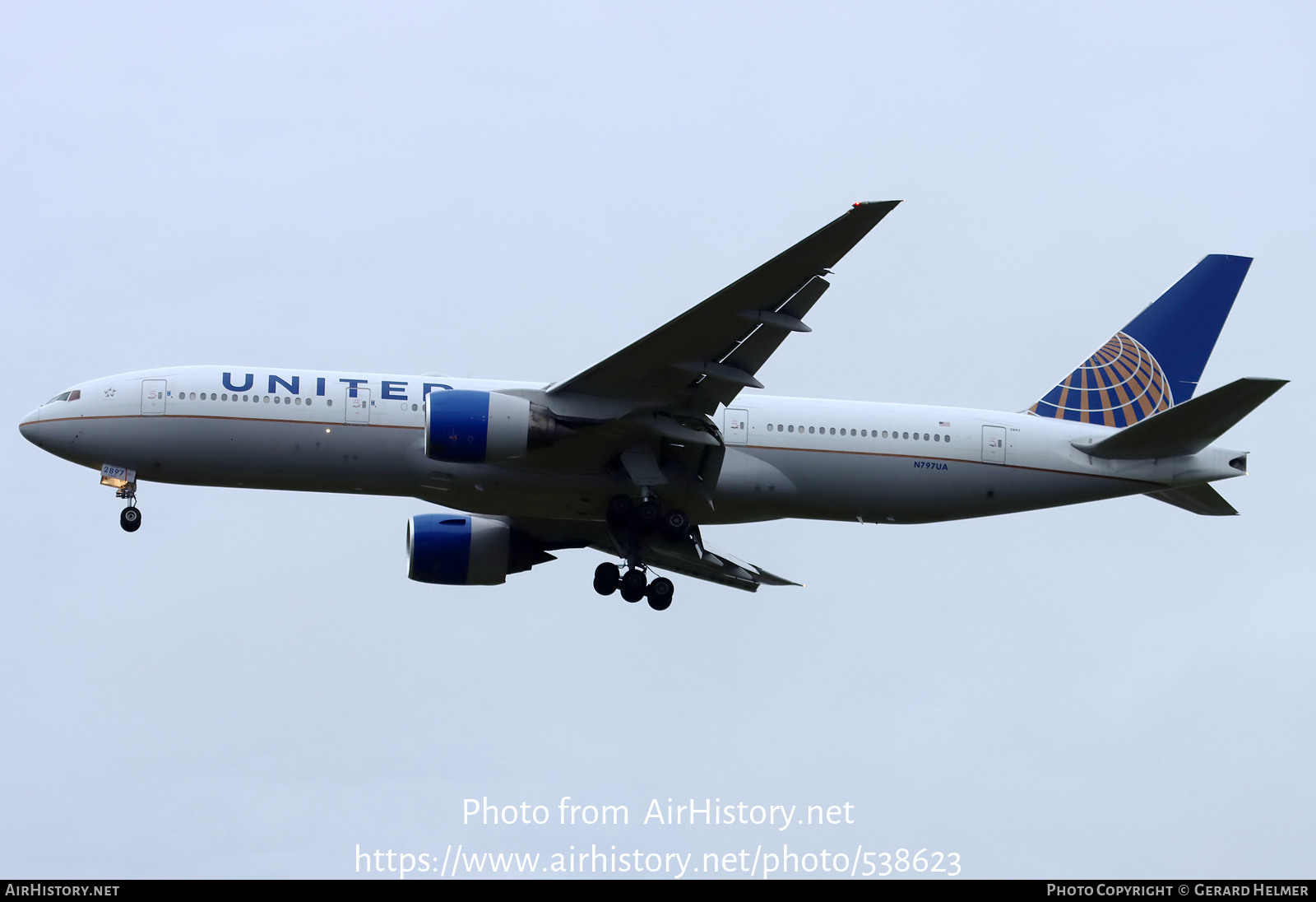 Aircraft Photo of N797UA | Boeing 777-222/ER | United Airlines | AirHistory.net #538623