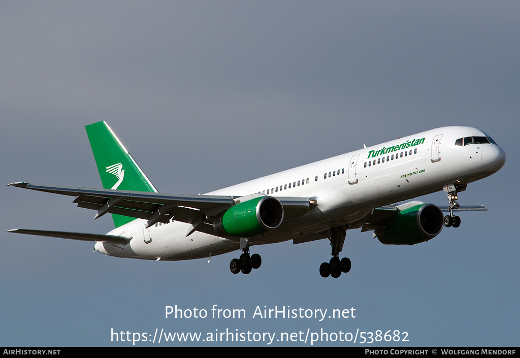 Aircraft Photo of EZ-A010 | Boeing 757-23A | Turkmenistan Airlines | AirHistory.net #538682