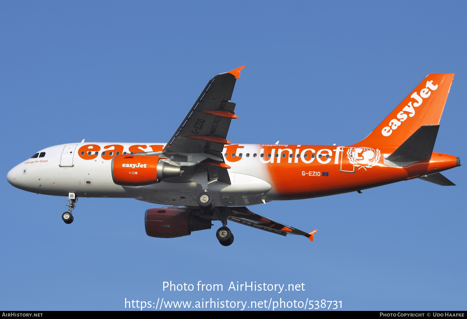 Aircraft Photo of G-EZIO | Airbus A319-111 | EasyJet | AirHistory.net #538731