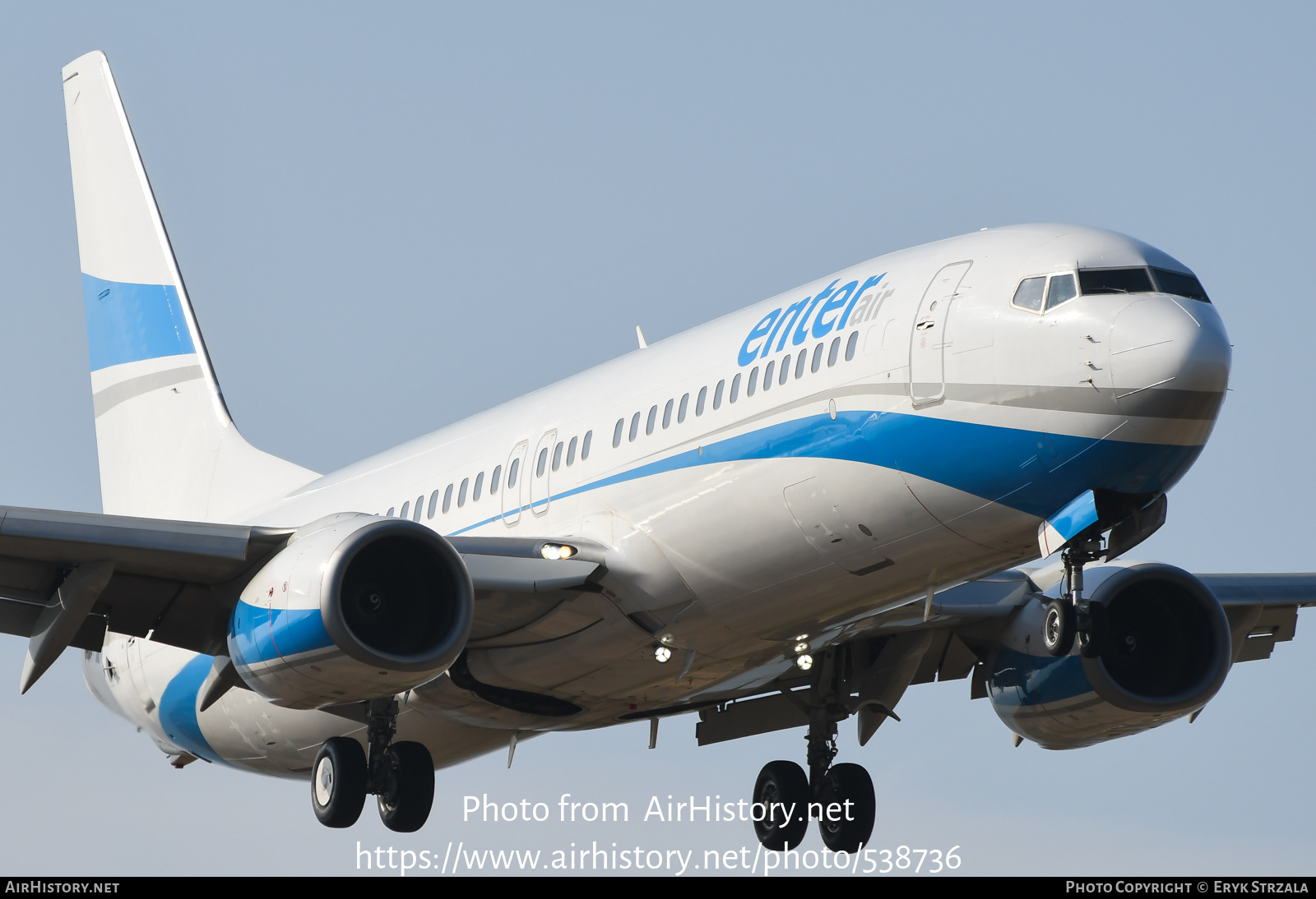 Aircraft Photo of SP-ENR | Boeing 737-8Q8 | Enter Air | AirHistory.net #538736