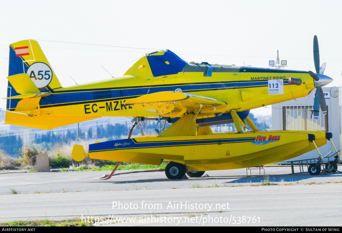 Aircraft Photo of EC-MZK | Air Tractor AT-802F Fire Boss (AT-802A) | Martínez Ridao Aviación | AirHistory.net #538761