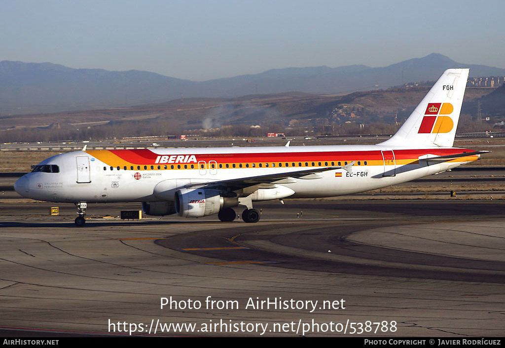 Aircraft Photo of EC-FGH | Airbus A320-211 | Iberia | AirHistory.net #538788