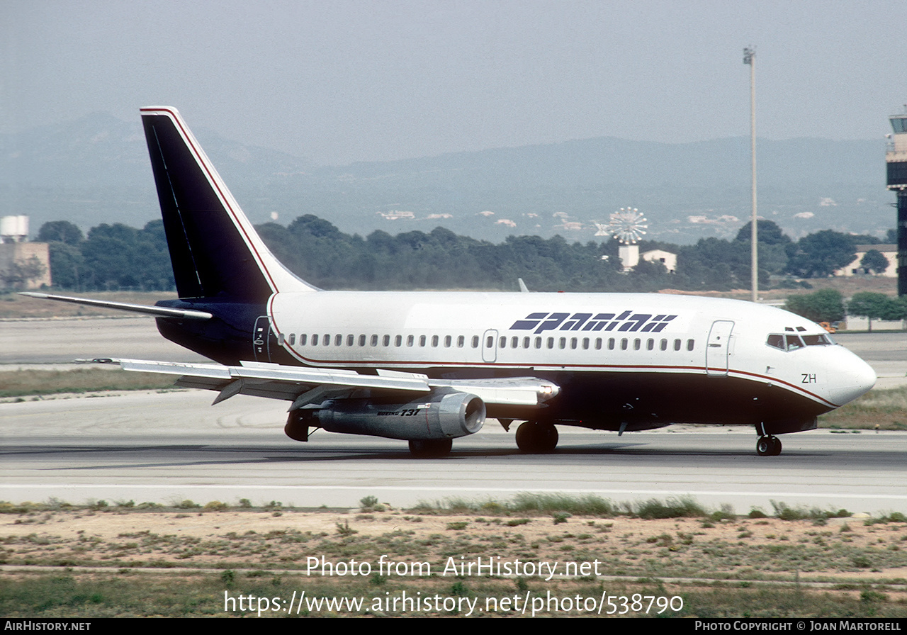 Aircraft Photo of EC-DZH | Boeing 737-2H4 | Spantax | AirHistory.net #538790